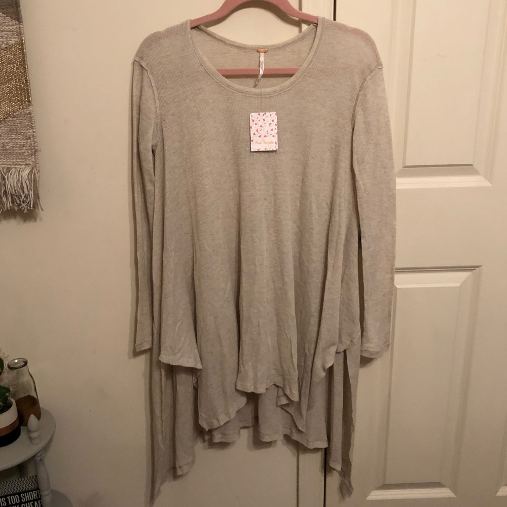 Free People Waffle Knit Tunic NWT